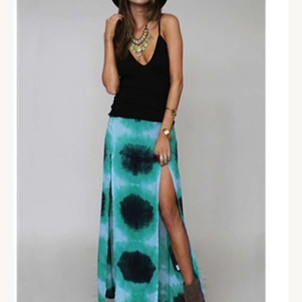 Blue moon maxi skirt